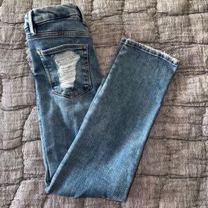 Good American - High Rise - Good Legs Straight Legs - Indigo205 - Size 00 (24)